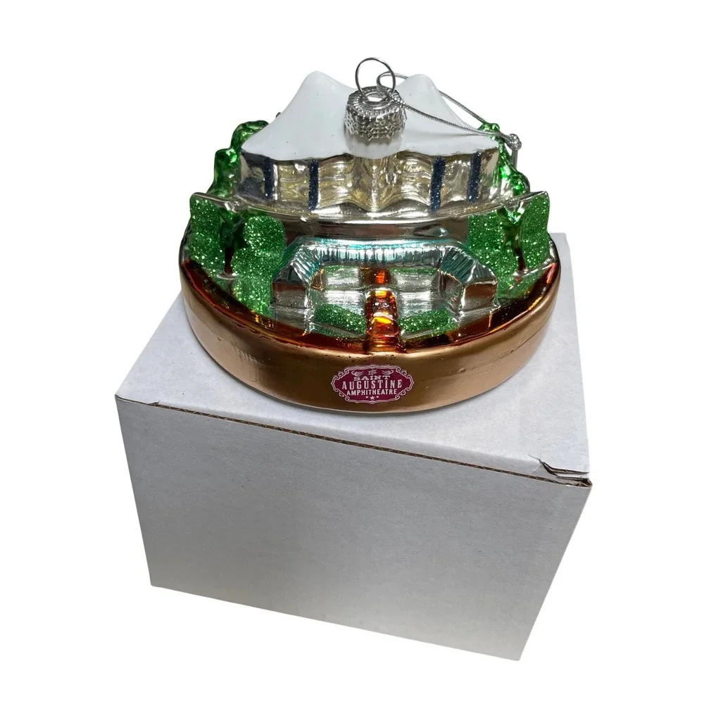Saint Augustine Amphitheatre Glass Christmas Ornament Collectible‎